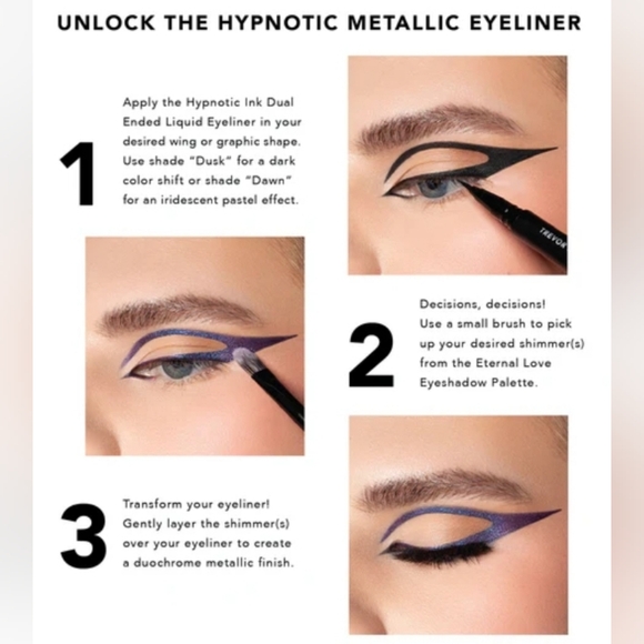 DOSE X TREVOR HYPNOTIC INK DUAL ENDED LIQUID EYELINER - Picture 2 of 7